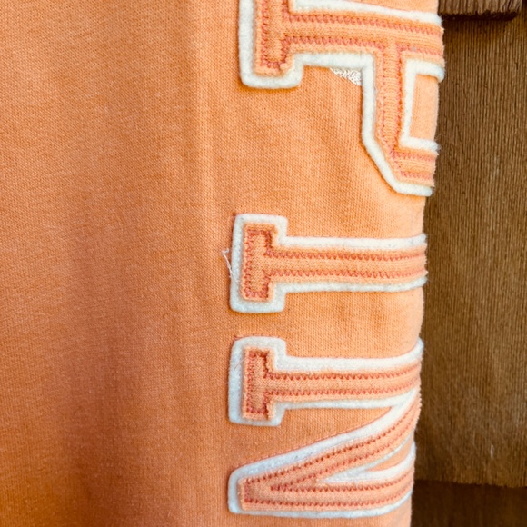 Vintage Y2K M Victoria Secret Pink Sweats Joggers Lowrise Love Pink Light Orange - Picture 7 of 12